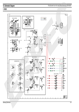 12. Schematic Diagram - This Document Can Not Be Used Without Samsung’S Authorization - 1