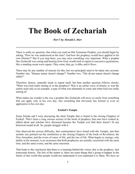 The Book of Zechariah