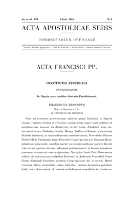 Acta Apostolicae Sedis