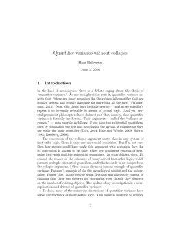 Quantifier Variance Without Collapse