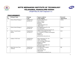 PROCUREMENT: Sl