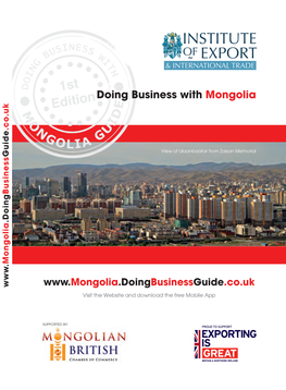 Doing Business with Mongolia