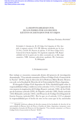 La Responsabilidad Civil De Los Padres Por Los Hechos Ilícitos Ocasionados Por Sus Hijos