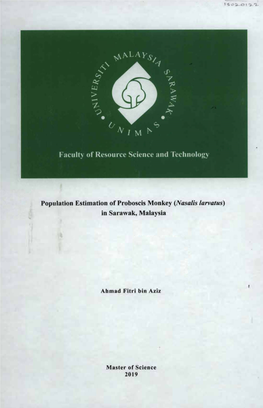 Population Estimation of Proboscis Monkey (Nasalis Larvatus) in Sarawak, Malaysia