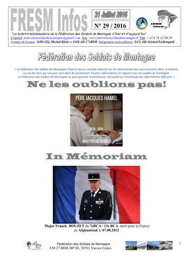 Ne Les Oublions Pas! in Mémoriam