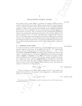 The Random Energy Model