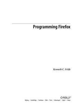 O'reilly Programming Firefox.Pdf