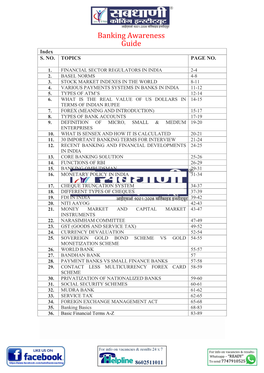 Banking Awareness Guide