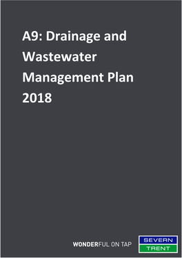 A9: Drainage and Wastewater Management Plan 2018