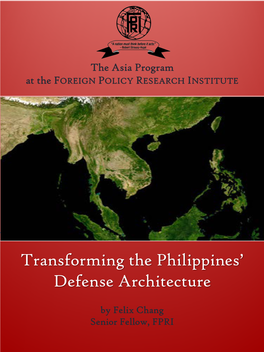 Transforming the Philippines' Defense Architecture