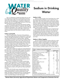 MF1094 Sodium in Drinking Water