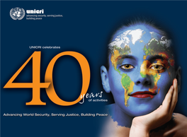 UNICRI Brochure 40 Years