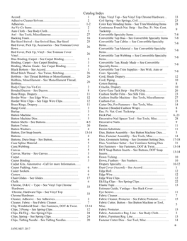 Catalog Index A