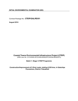 Coastal Towns Environmental Infrastructure Project (CTEIP) (ADB Loan No