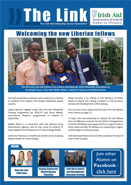 Welcoming the New Liberian Fellows