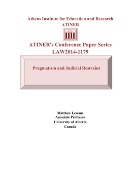 ATINER's Conference Paper Series LAW2014-1179