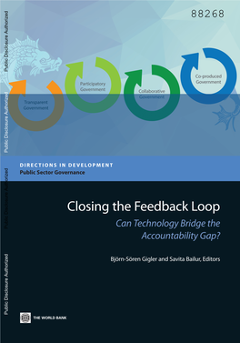 Closing the Feedback Loop Loop Closing the Feedback