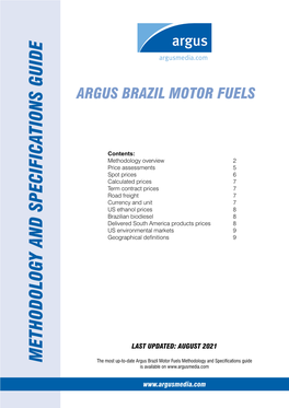 Argus Brazil Motor Fuels