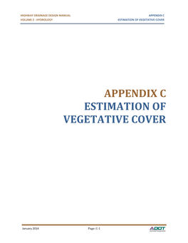 Appendix C | 2014 ADOT Hydrology Manual