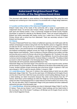 Askerswell Neighbourhood Plan Details of the Neighbourhood Area
