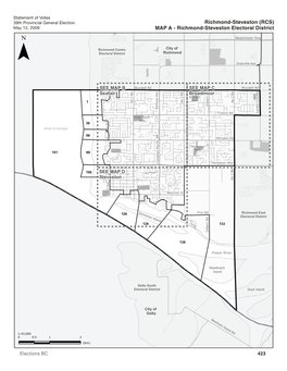 Richmond-Steveston (RCS) May 12, 2009 MAP a - Richmond-Steveston Electoral District