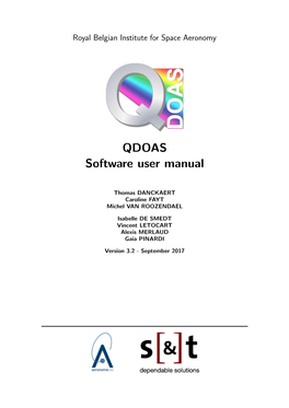 QDOAS Software User Manual