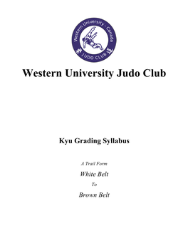 WD PG Kyu Grading Syllabus