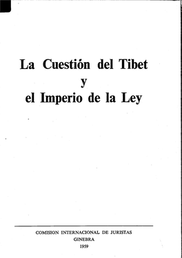 La Cuestion Del Tibet El Imperio De La