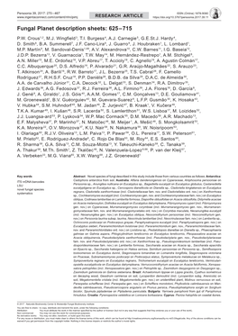 Fungal Planet Description Sheets: 625–715