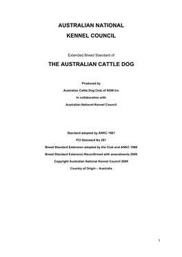 Australian National Kennel Council