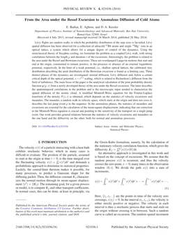 From the Area Under the Bessel Excursion to Anomalous Diffusion of Cold Atoms