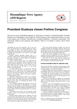 Mozambique News Agency AIM Reports St Report No.451, 1 October 2012