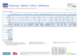 Strasbourg &gt; Sélestat &gt; Colmar &gt; (Mulhouse)