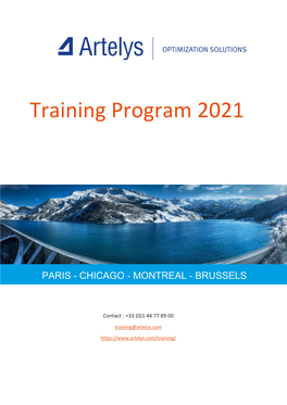 Training Program 2021