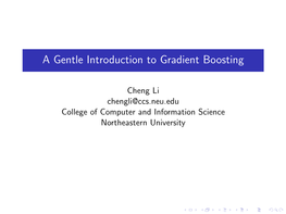 A Gentle Introduction to Gradient Boosting