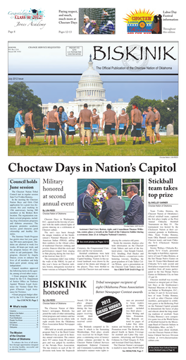 Choctaw Days in Nation's Capitol