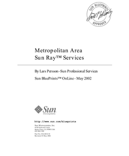 Metropolitan Area Sun Ray™ Services