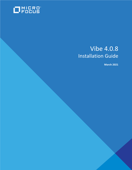 Vibe 4.0.8 Installation Guide