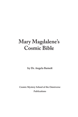 Mary Magdalene's Cosmic Bible