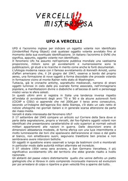 Ufo a Vercelli