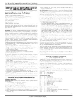 Electronic Engineering Technology