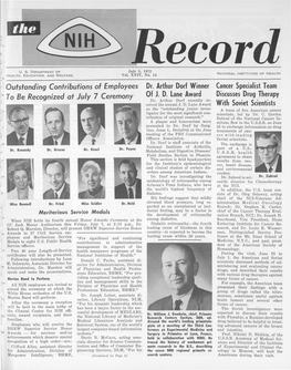 July 5, 1972, NIH Record, Vol. XXIV, No. 14