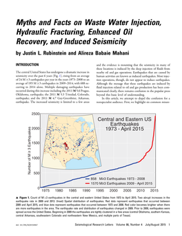 Myths and Facts on Waste Water Injection, Hydraulic Fracturing, Enhanced Oil Recovery, and Induced Seismicity by Justin L