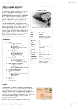 Hindenburg Disaster - Wikipedia, the Free Encyclopedia 11-7-20 下午1:20