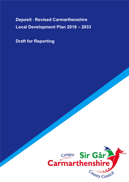 Deposit - Revised Carmarthenshire Local Development Plan 2018 – 2033