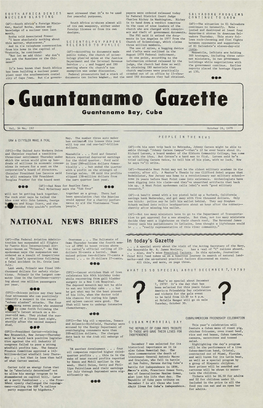 *Guantanamo Gazette Guantanamo Bay, Cuba