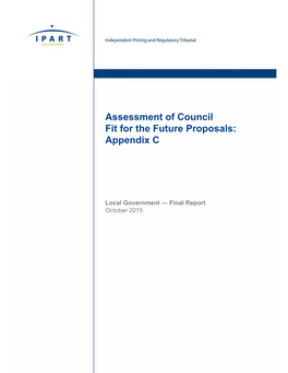 Assessment of Council Fit for the Future Proposals: Appendix C