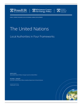 The United Nations: Local Authorities in Four Frameworks