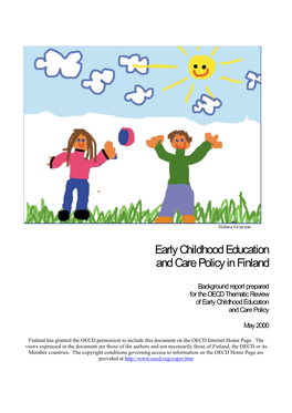 Early Childhood Education and Care Policy in Finland