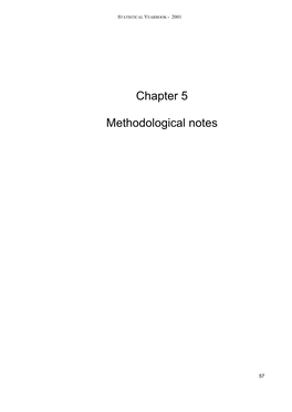 Chapter 5 Methodological Notes